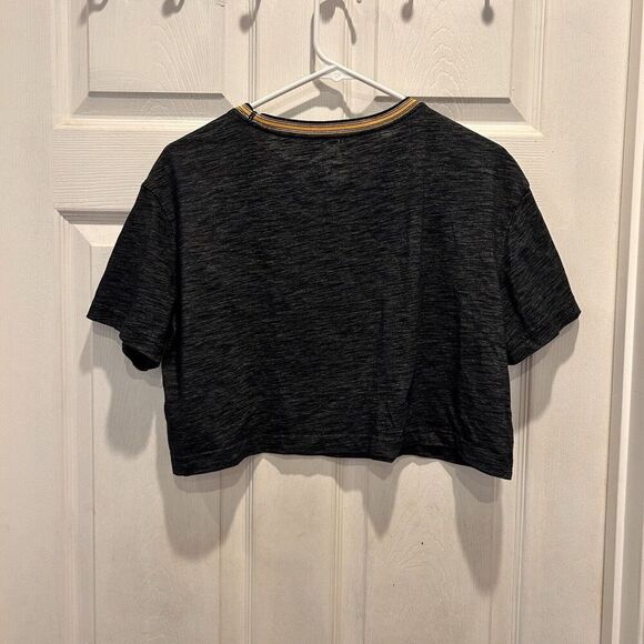 Nike Women's University of Iowa Hawkeyes Crop Top Medium Dri-Fit Cotton Blend‎ - Picture 5 of 6